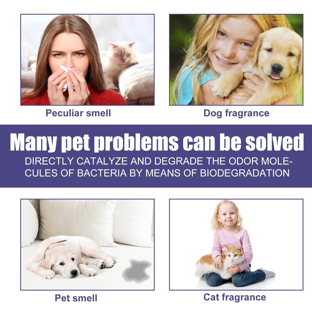 Pet Odor Eliminator Spray – Fast-Acting Deodorizer for Dogs, Cats & Home Freshening
