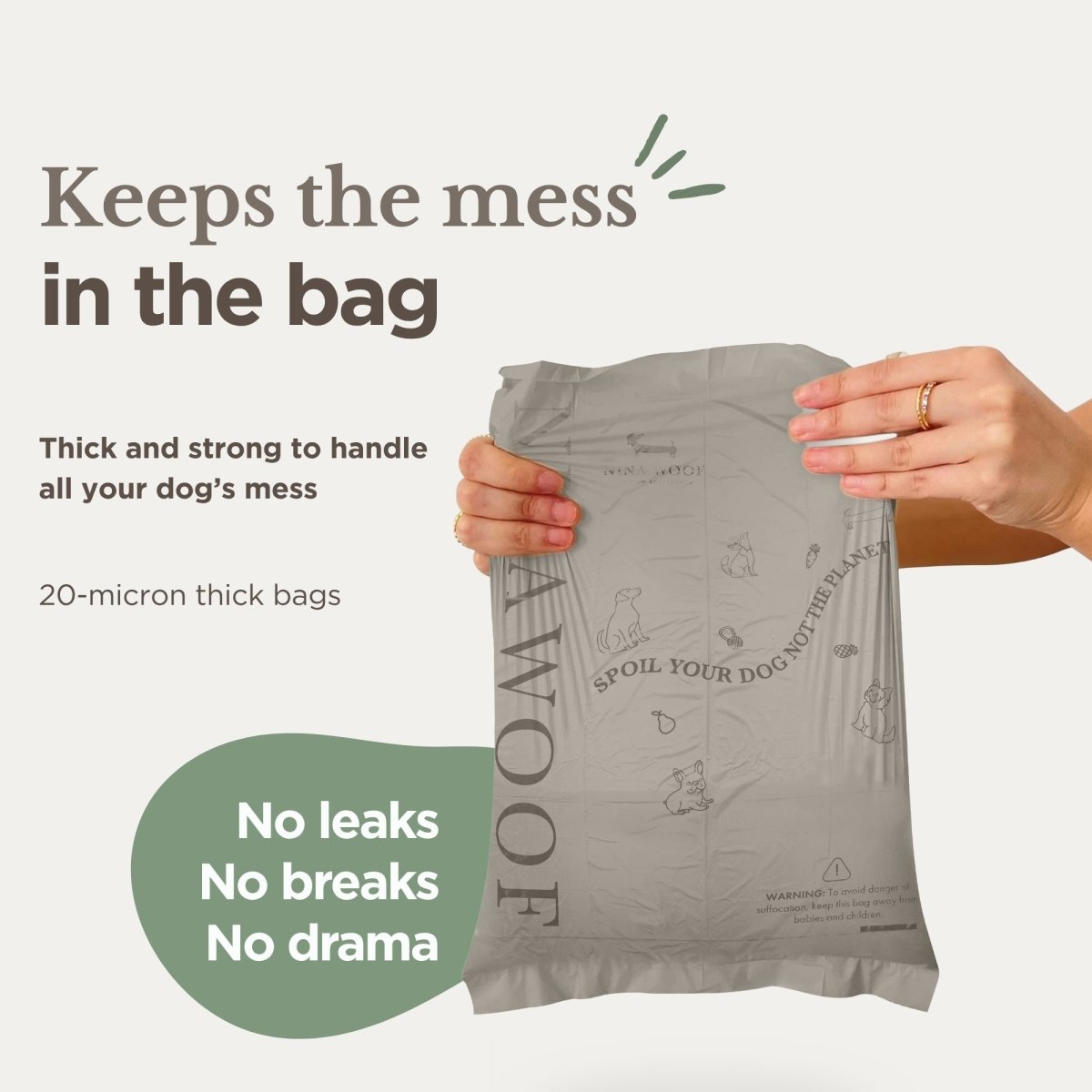 Biodegradable Dog Waste Bags – Leak-Proof Compostable Refill Rolls for Dogs